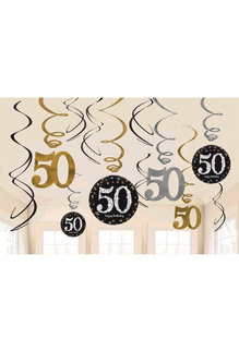 Swirl Decorations - 50th