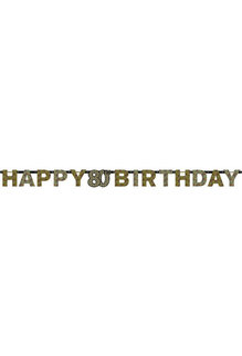 Letter Banner - 80th Sparkling Celebration