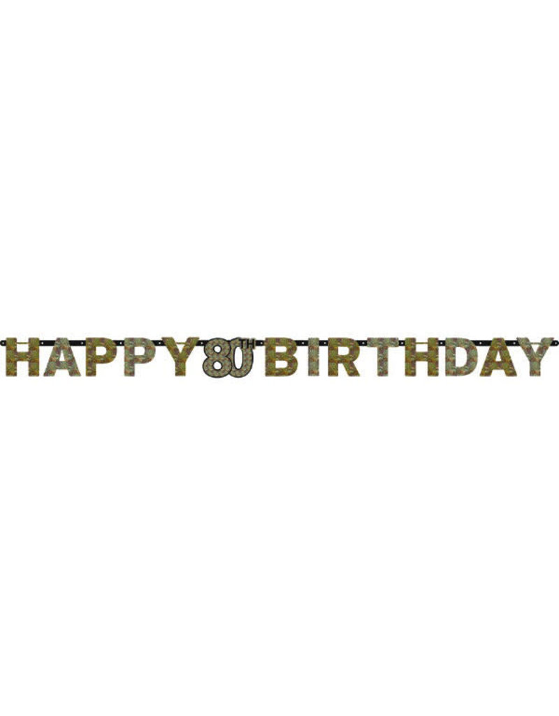 Letter Banner - 80th Sparkling Celebration