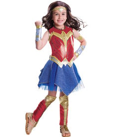 Rubies Costumes Girl's Deluxe Wonder Woman Costume (WW Movie)