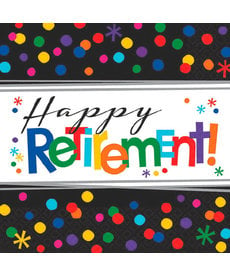 Beverage Napkins: Officially Retired - "Happy Retirement!"