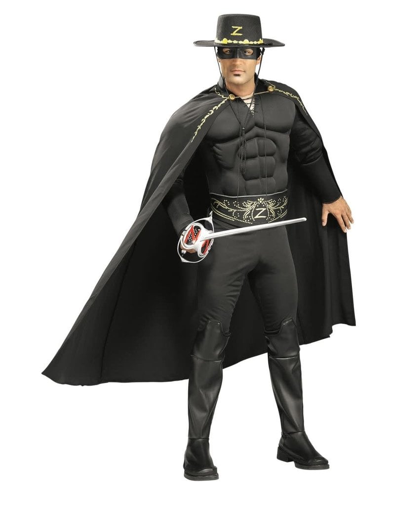 Rubies Costumes Men's Deluxe Zorro Muscle Chest Costume