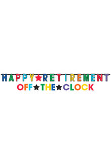 Officially Retired Jumbo Letter Banner Kit