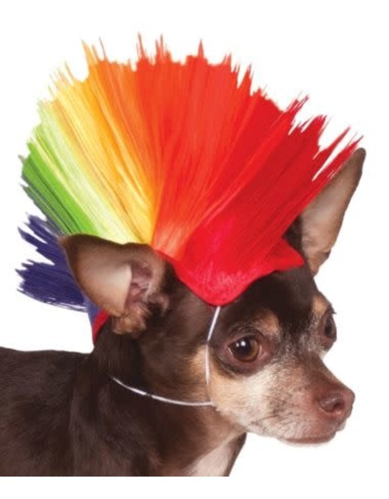 Rubies Costumes Pet Mohawk Wig (Rainbow)