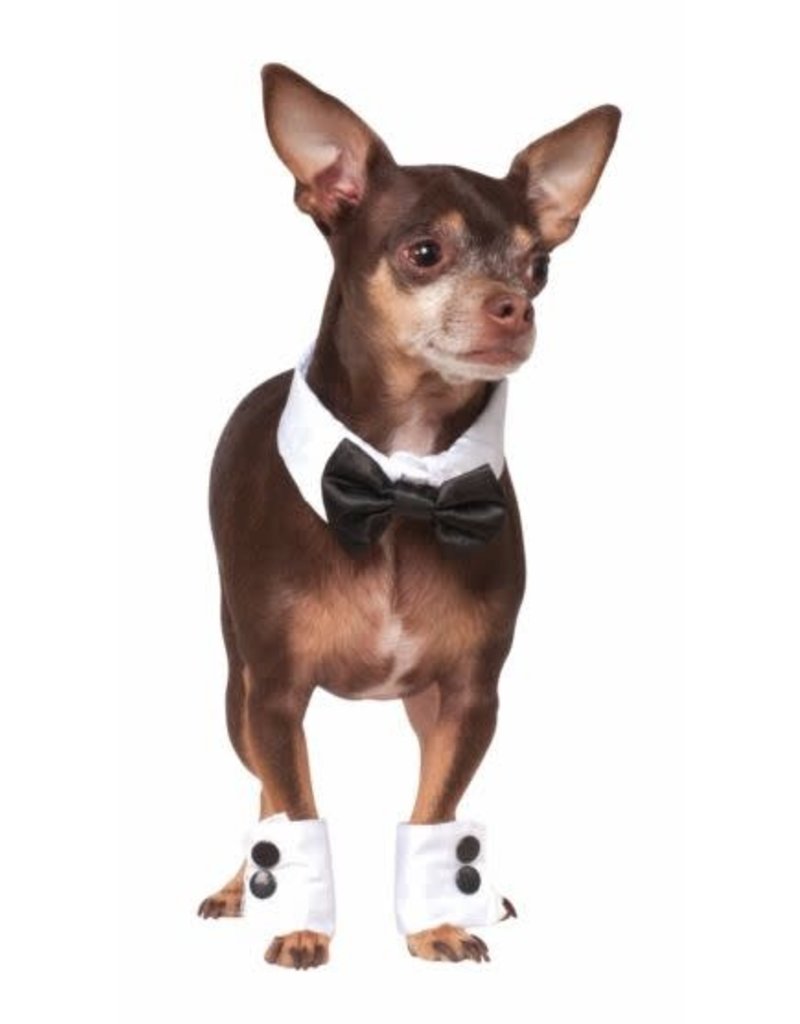 Rubies Costumes Pet Tuxedo Bowtie & Cuff Set: Pet Costume