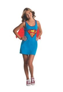 Rubies Costumes Teen Supergirl Tank Dress with Cape