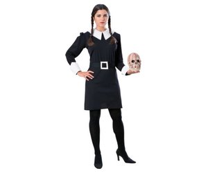 Rubie's Women's The Addams Family Wednesday Costume, Black, Women Medium