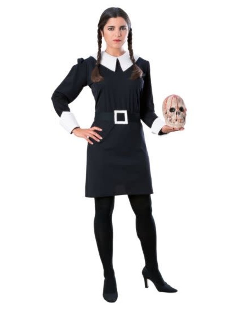  Spirit Halloween The Addams Family Adult Wednesday Addams  Costume | Officially Licensed | Group Costume : Clothing, Shoes & Jewelry