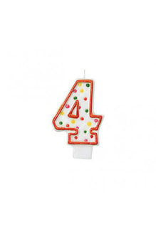 Amscan Polka Dots Flat Molded Candle