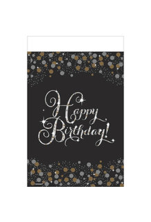 Rectangle Table Cover - Happy Birthday! Sparkling Celebration
