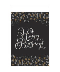 Rectangle Table Cover - Happy Birthday! Sparkling Celebration