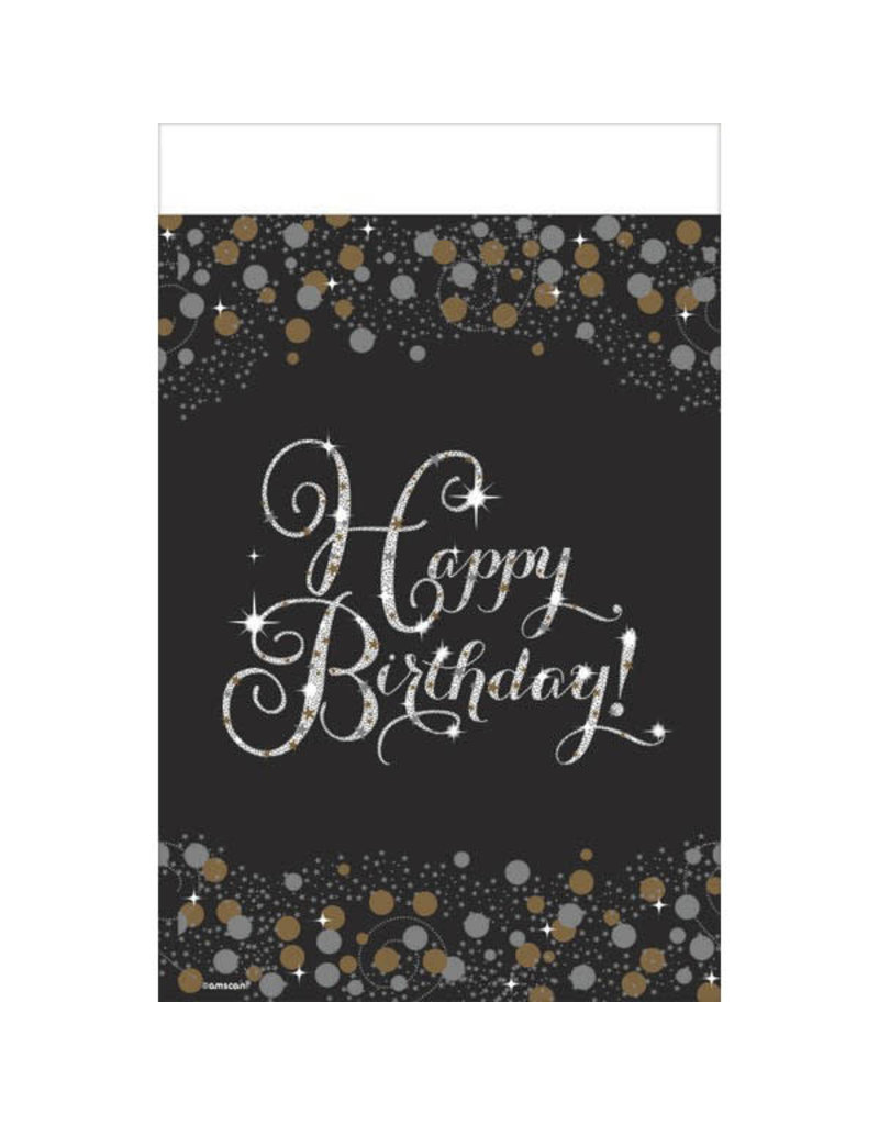 Rectangle Table Cover - Happy Birthday! Sparkling Celebration