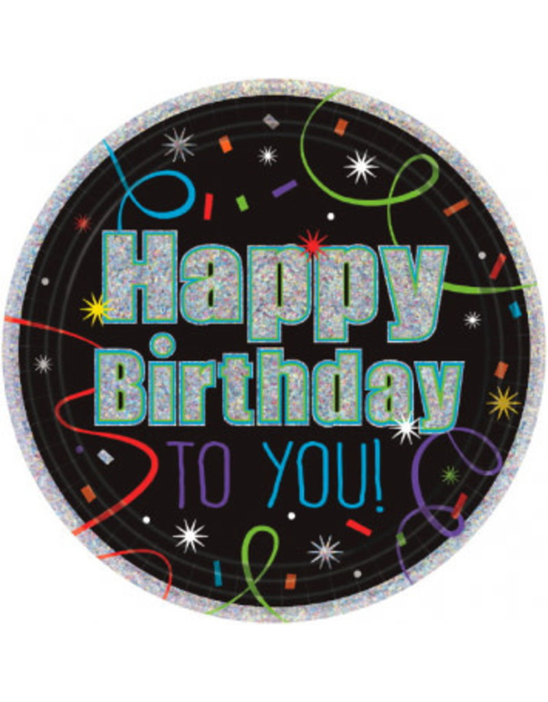 7" Plates: "Happy Birthday TO YOU!" (8ct.)