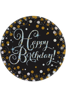 7" Plates - Happy Birthday! Sparkling Celebration (8ct.)