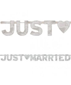 Amscan Foil Letter Banner: Just Married