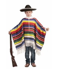 Kids' Mexican Poncho Costume