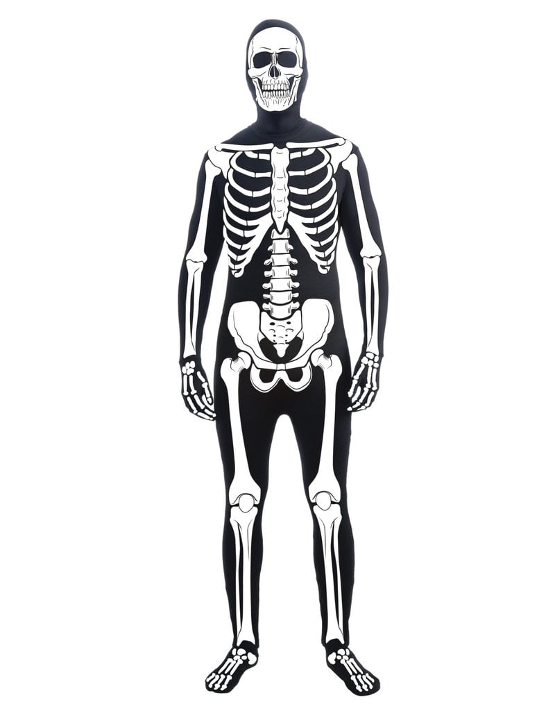 Adult Unisex Disappearing Man Bone Suit Costume