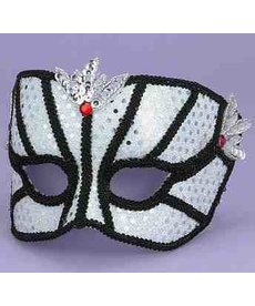 Carnival Half Mask w/ Black Trim
