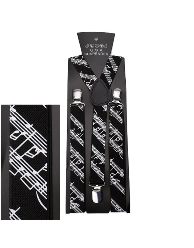 Suspenders: Sheet Music - Black/White (SP118)