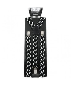 Suspenders: Electric Guitars - Black/White (SU-SP173)