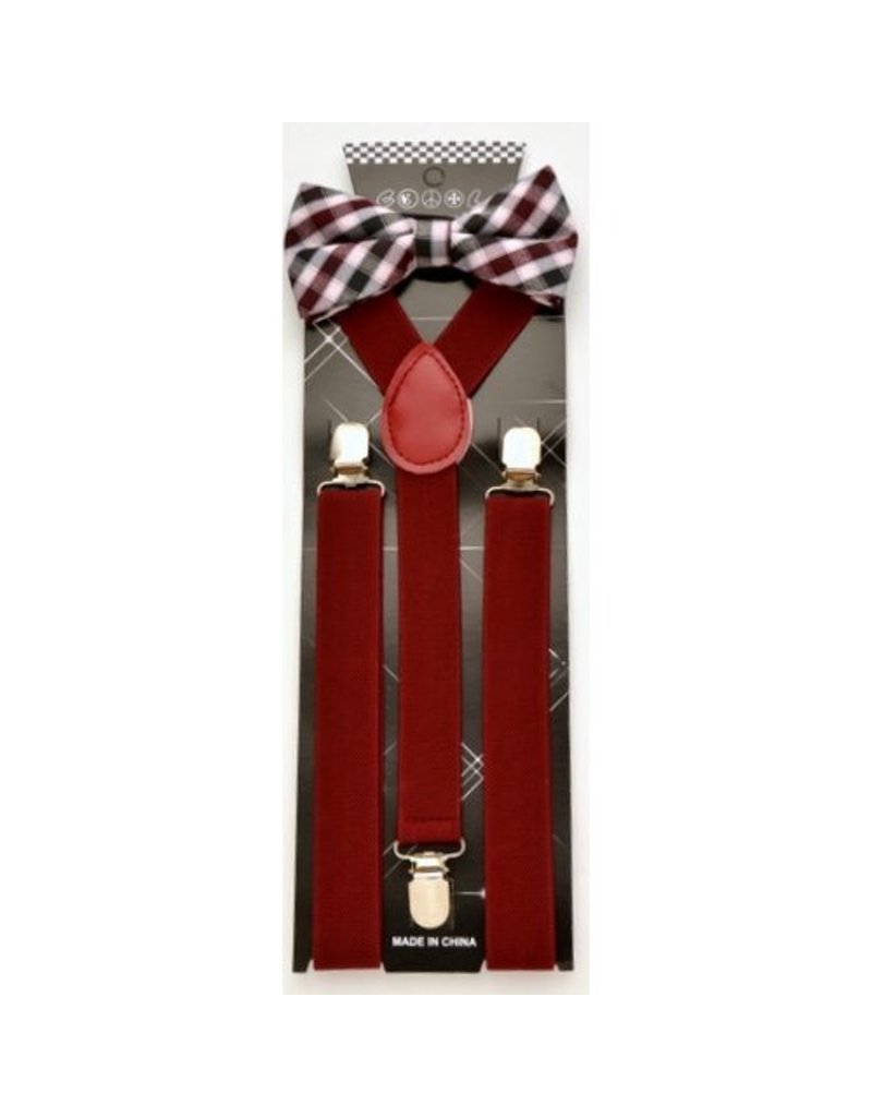 Bow Tie & Suspender Set