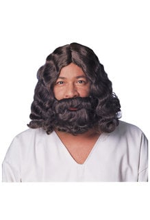 Brown Jesus Wig & Beard