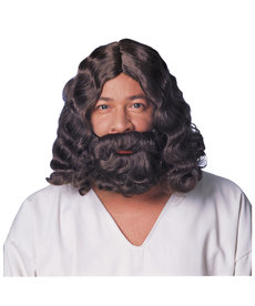 Brown Jesus Wig & Beard