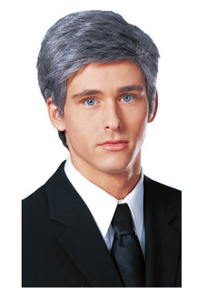 Grey Commander in Chief Wig