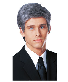 Grey Commander in Chief Wig