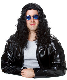 Black 80's DJ Wig