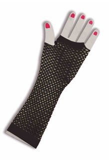 Fishnet Fingerless Gloves: Long