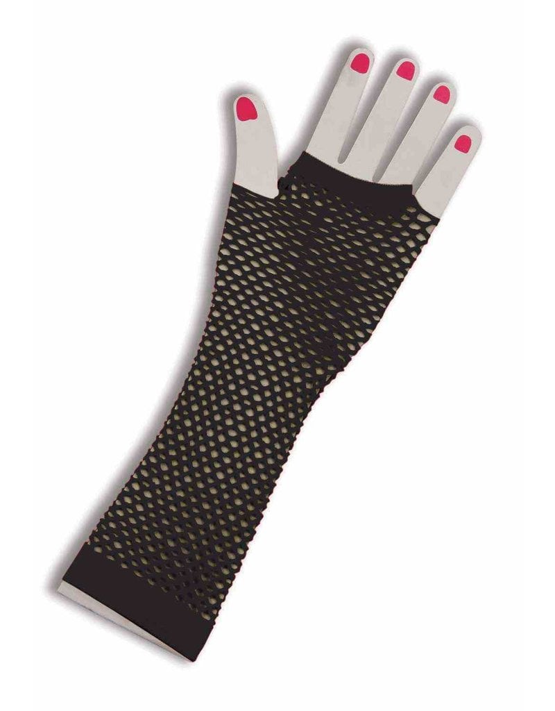 Fishnet Fingerless Gloves: Long