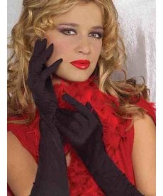 Long Ruched Silky Gloves