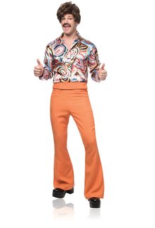 Men's 70's Dude Costume (Rust)