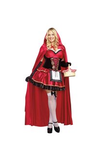 Dream Girl Women's Plus Size Little Red Costume