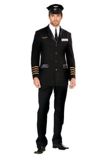 Dream Girl Men's Mile High Pilot: Hugh Jorgan Costume