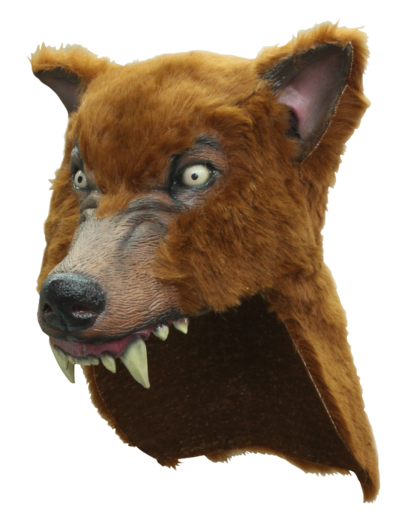 Brown Wolf Helmet Mask