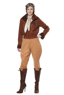 California Costumes Women's Amelia Earhart / Aviator Costume