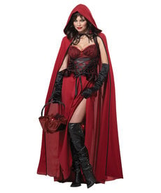 California Costumes Women's Dark Red Riding Hood Costume