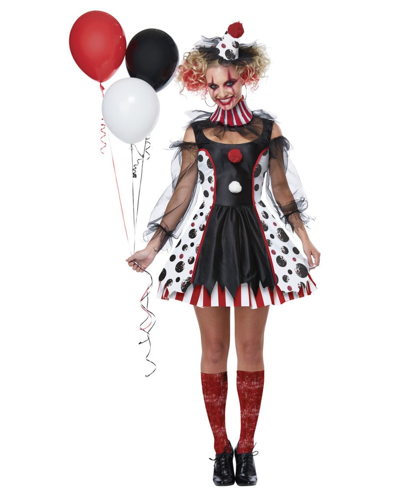California Costumes Women's Adult Twisted Clown Costume