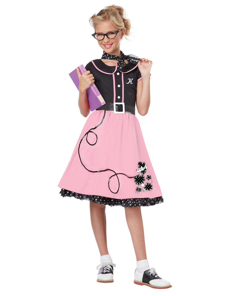 California Costumes Girl's Kids 50's Sweetheart Costume: Pink