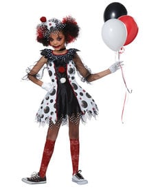 California Costumes Kids Creepy Clown Girl Costume