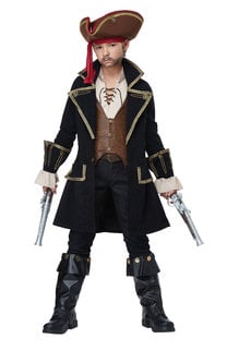 California Costumes Kids Unisex Deluxe Pirate Captain Costume