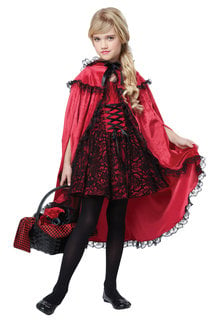 California Costumes Girl's Kids Deluxe Red Riding Hood Costume