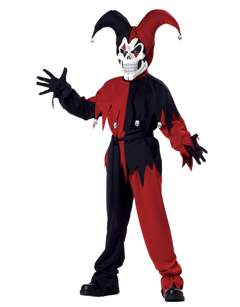 California Costumes Boy's Evil Jester Costume: Red/Black