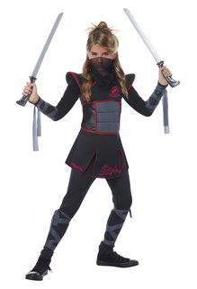 California Costumes Girl's Kids Fearless Ninja Costume