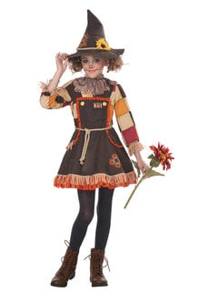 California Costumes Kids Girl's Patchwork Scarecrow Costume