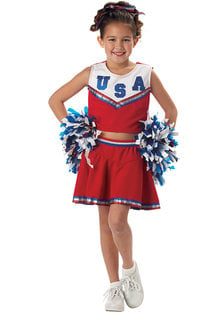 California Costumes Kids Girl's Patriotic Cheerleader Costume