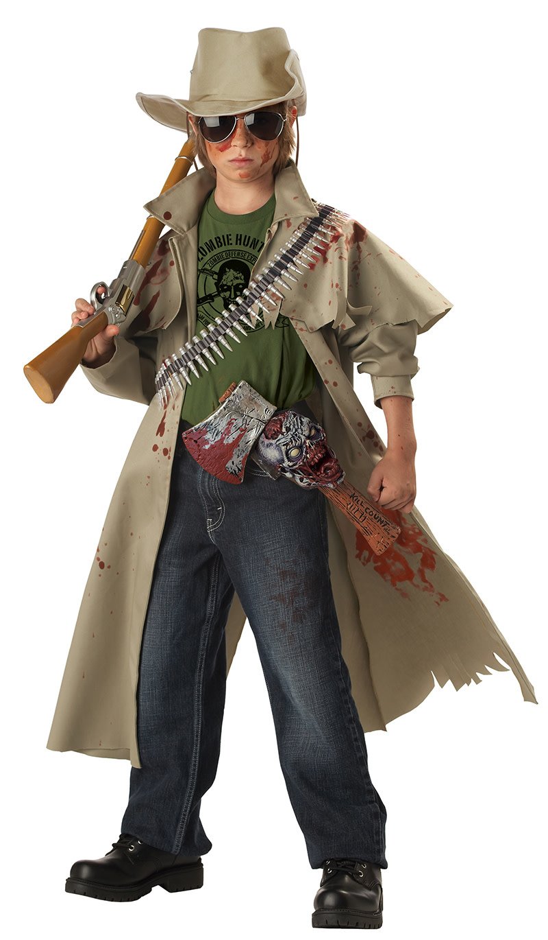 woman zombie hunter costume