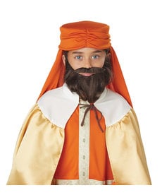 California Costumes Wise Man Beard & Moustache: Child Size - Brown